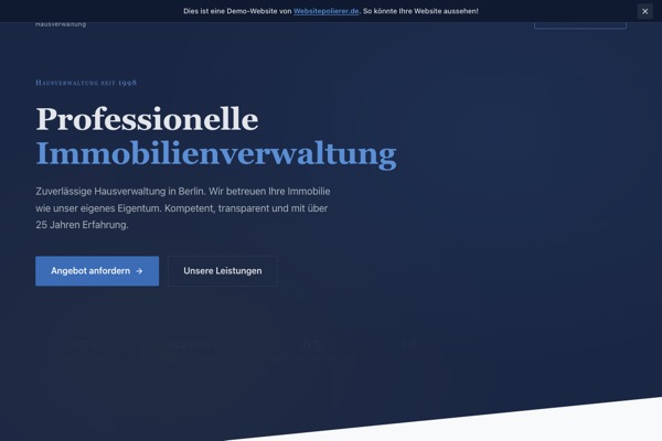 Demo: Immobilien Website