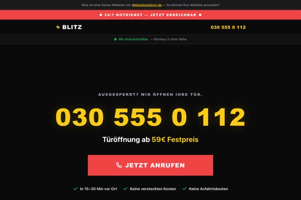 Demo: Notdienst Website